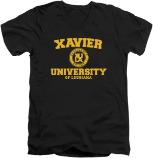 Xavier University of Louisiana Official Circle Logo Unisex Adult V-Neck T Shirt