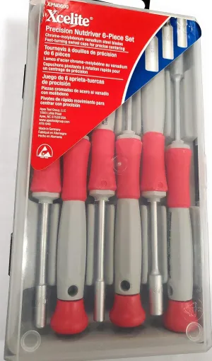 XCELITE XPND600 NUT DRIVER SET, PRECISION, 6PCS