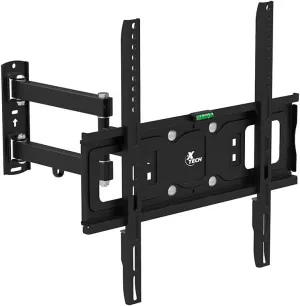 Xtech Americas TV Wall Mount for 32" to 55" LED LCD Plasma Flat Screen, Full Motion Swivel 180 Degrees, Up to 77Lbs, VESA Max 400x400mm, Tilt 12 Degree for Samsung, LG, Sony, Panasonic, Vizio & More
