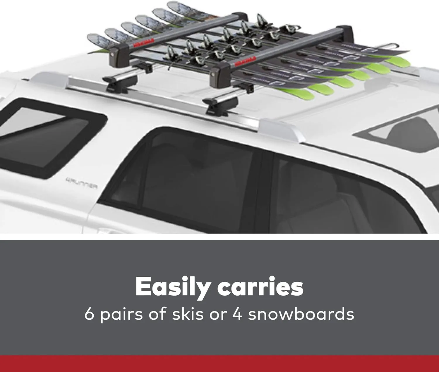 YAKIMA, FreshTrack Ski & Snowboard Mount, Fits Most Roof Racks