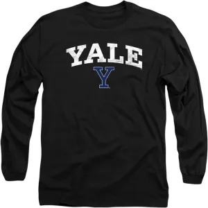 Yale University Official Bulldogs Logo Unisex Adult Long-Sleeve T Shirt
