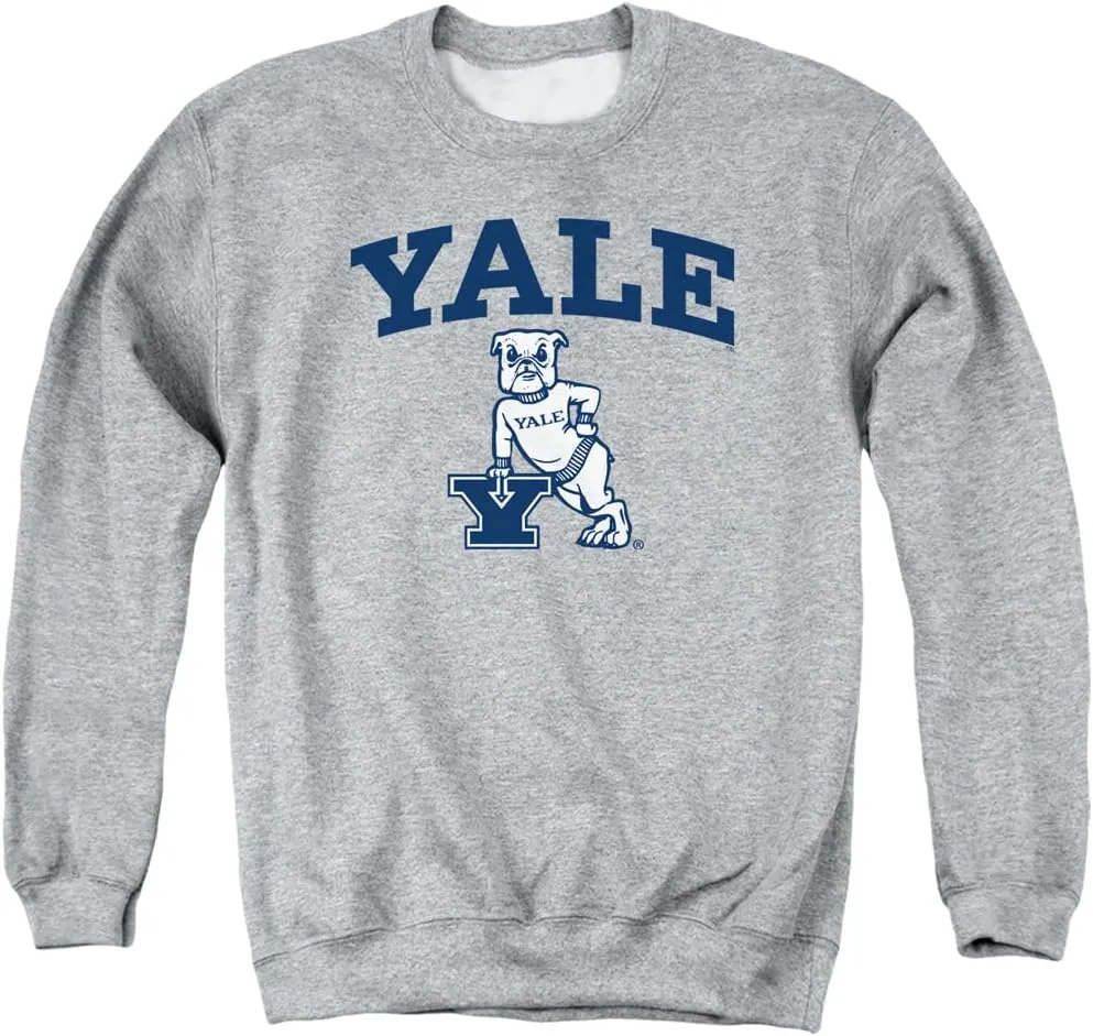 Yale University Official One Color Logo Unisex Adult Crewneck Sweatshirt