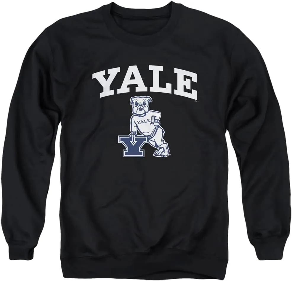 Yale University Official One Color Logo Unisex Adult Crewneck Sweatshirt