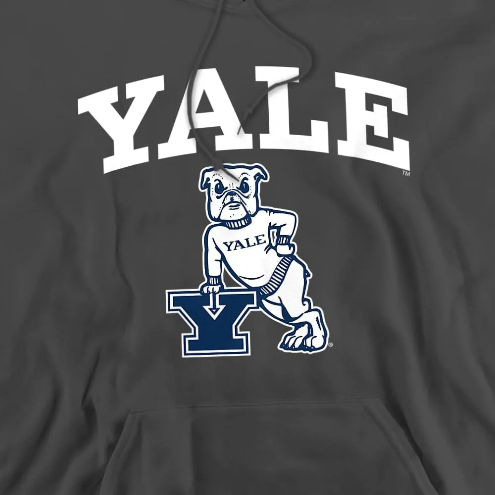 Yale University Official One Color Logo Unisex Adult Pull-Over Hoodie