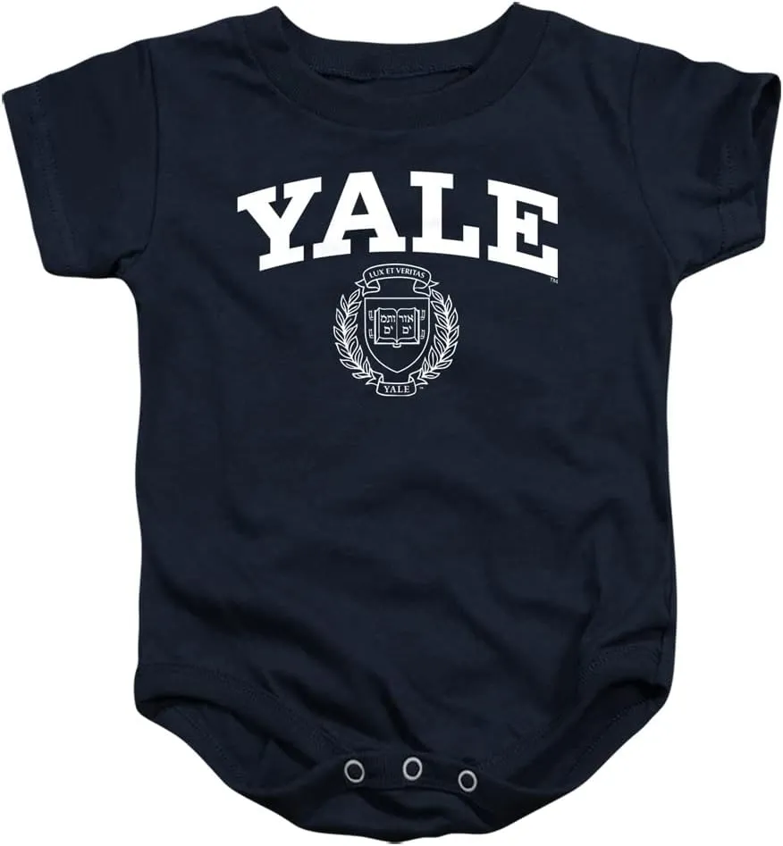Yale University Official Yale Seal Unisex Infant Snap Suit for Baby