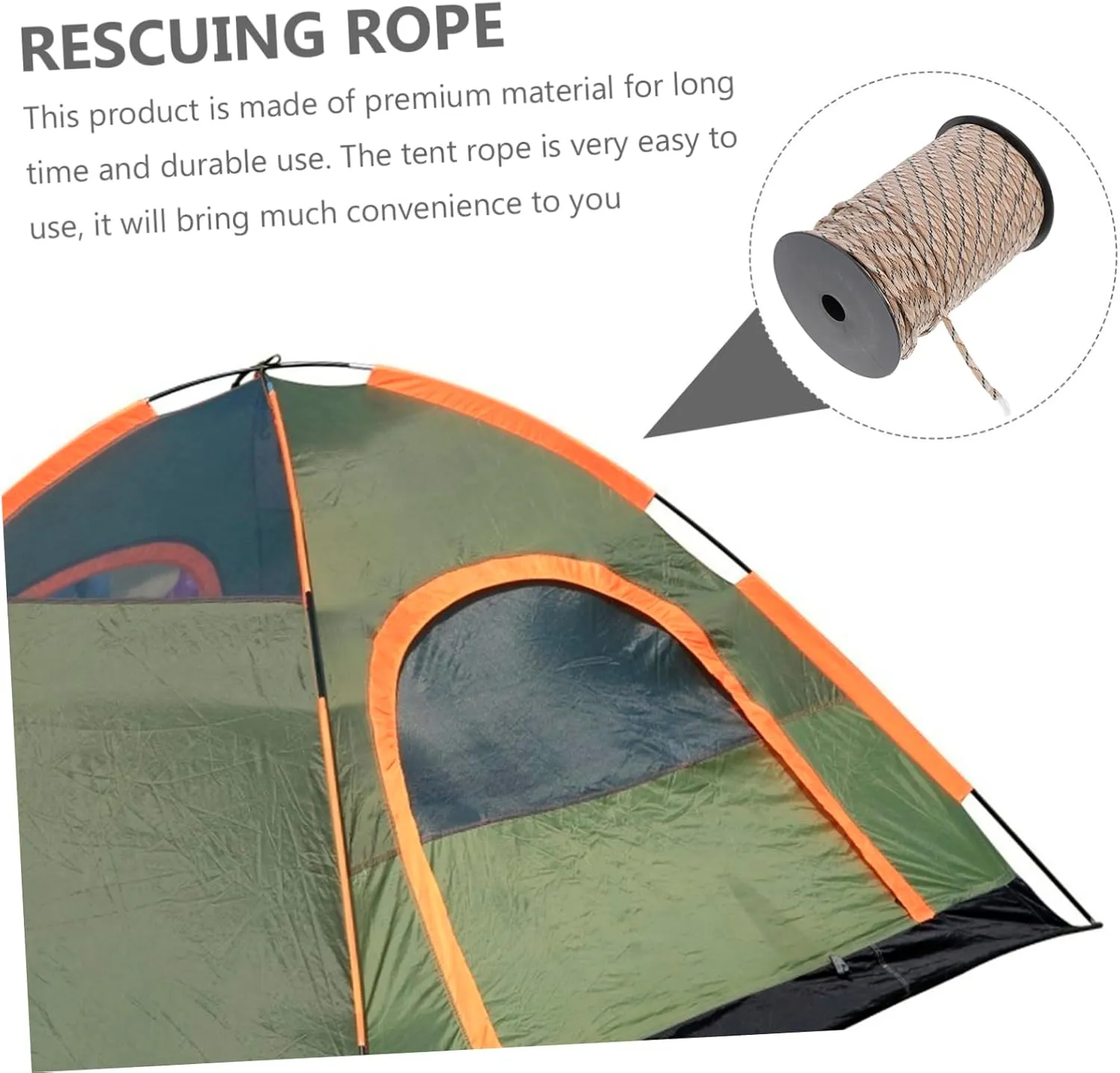 Yardwe 1 Roll Outdoor Leash Tool Strapping Rope Emergency Safety Rope Sturdy Tent Rope Outside Safety Rope