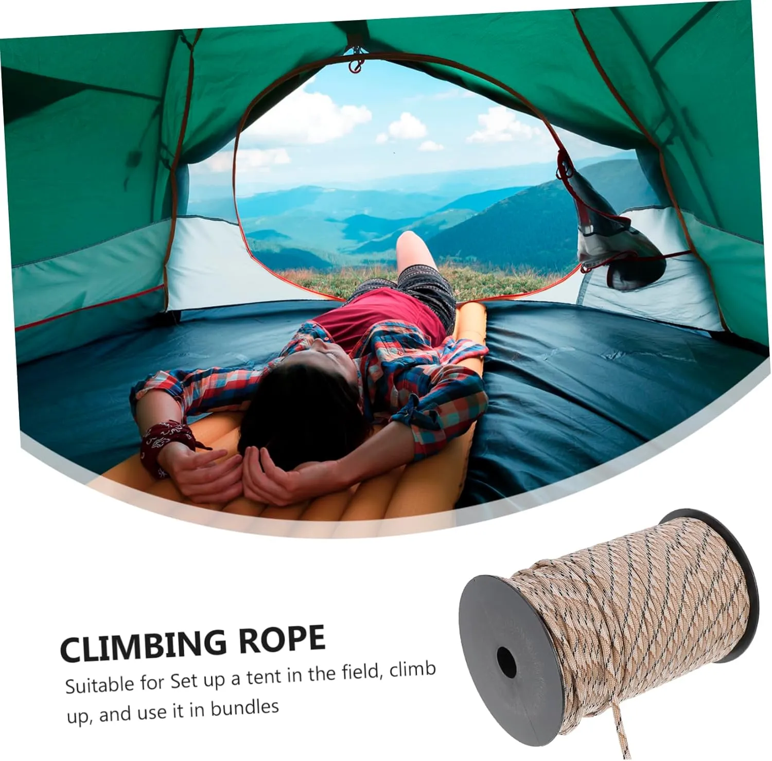 Yardwe 1 Roll Outdoor Leash Tool Strapping Rope Emergency Safety Rope Sturdy Tent Rope Outside Safety Rope