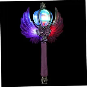 YARNOW Light Up Fairy Wand for Musical Princess Wand with Wings for Birthday Parties and Cosplay Captivating Glowing Effects for Fairy Tale Prop