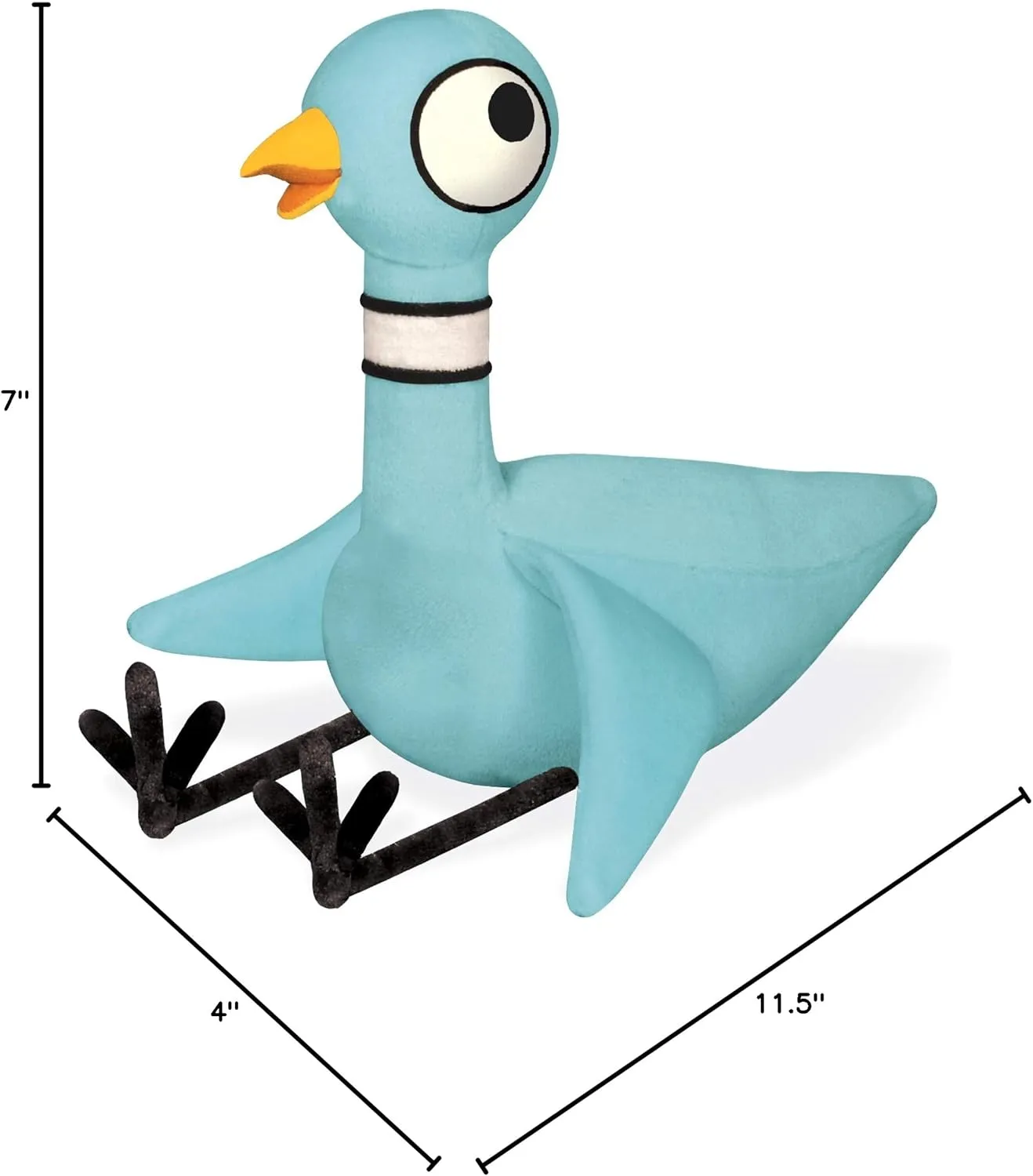 YOTTOY Mo Willems Collection | Pigeon Soft Stuffed Animal Plush Toy (w/ Mo Willems’s Voice) - 11.5”