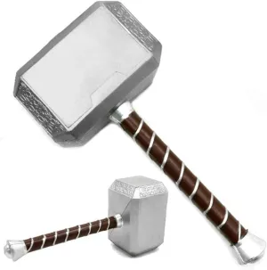 YPL Stormbreaker in Foam Props Replica Odinson Hammer Axe Cosplay Thor Costume Prop 27" Thor Stormbreaker & 17" Thor Hammer Mjolnir of Norse (Hammer)