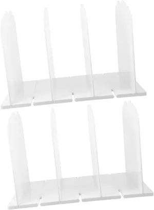 Zerodeko 2Pcs Adjustable Wavy Purse Organizer Rack Removable Closet Shelf Separators for Handbag Storage Elegant Display Stand for Home and Office Supplies and Sturdy Design