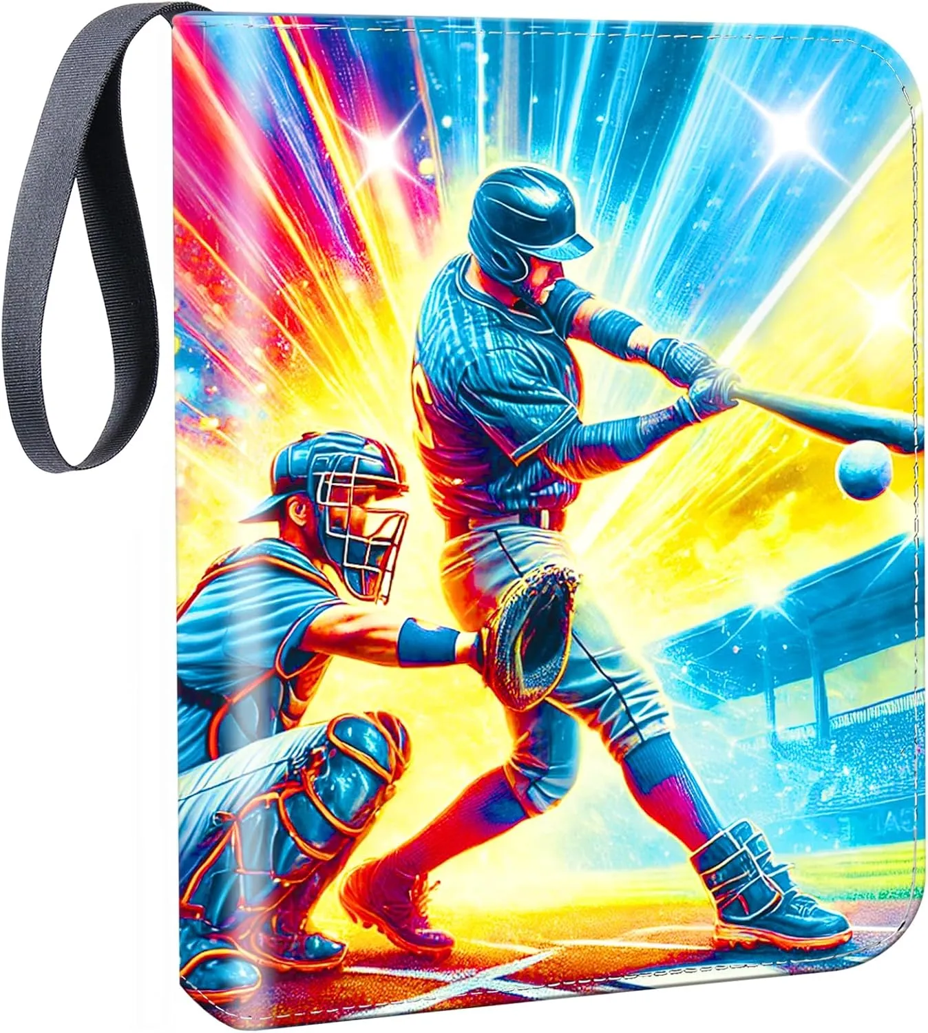 Zipper Card Binder for 900 Baseball Trading Cards, Premium 9-pockets Card Binder with Removable Sleeves, Gifts for Girls and Boys, Collectible Card Book Album for MTG, TCG, Sports Cards