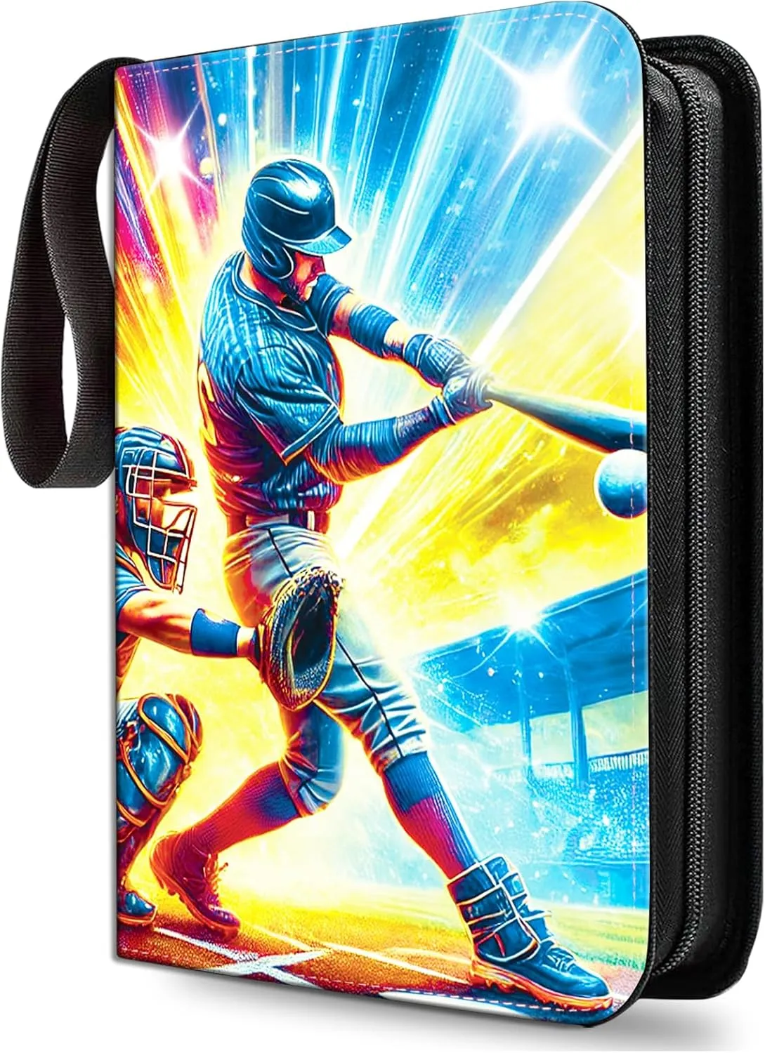 Zipper Card Binder for 900 Baseball Trading Cards, Premium 9-pockets Card Binder with Removable Sleeves, Gifts for Girls and Boys, Collectible Card Book Album for MTG, TCG, Sports Cards